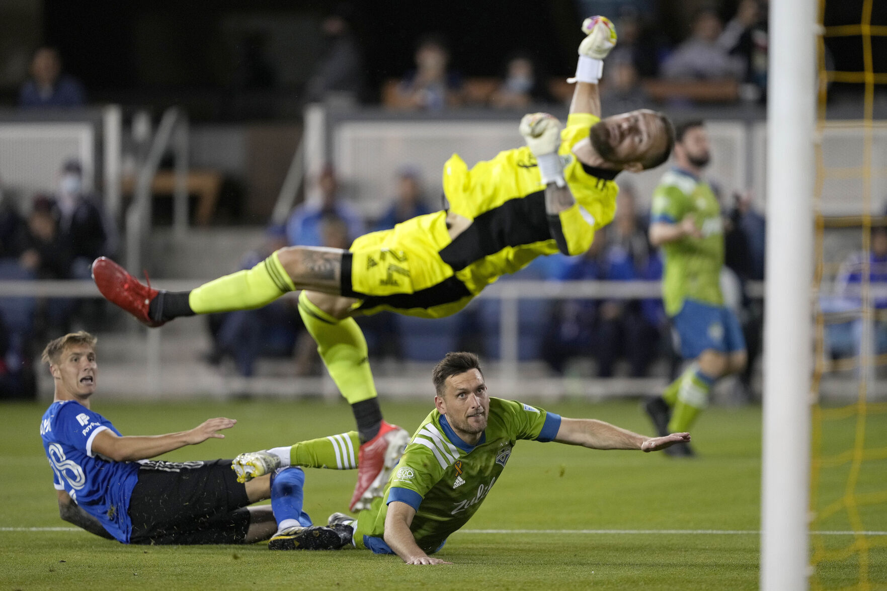 APTOPIX MLS Sounders Earthquakes Soccer